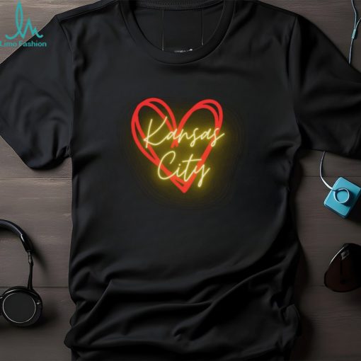 Limited Kansas City Heart T Shirt, Kansas City Chiefs Valentines Day Shirt