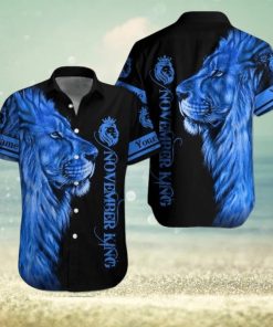 Lion November Guy Custom Name Hawaiian Shirt