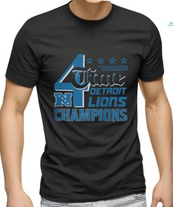 Lions 4 Time NFC North Division Champions Shirt