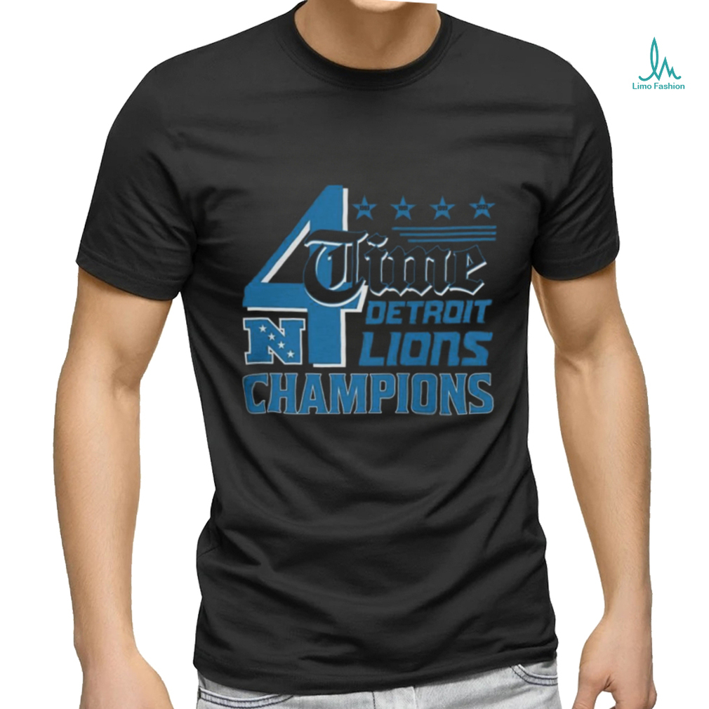 Lions 4 Time NFC North Division Champions Shirt Lions 4 Time NFC North Division Champions Shirt