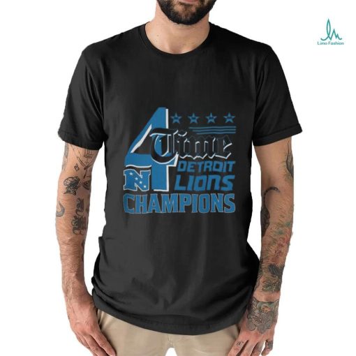Lions 4 Time NFC North Division Champions Shirt