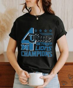 Lions 4 Time NFC North Division Champions Shirt