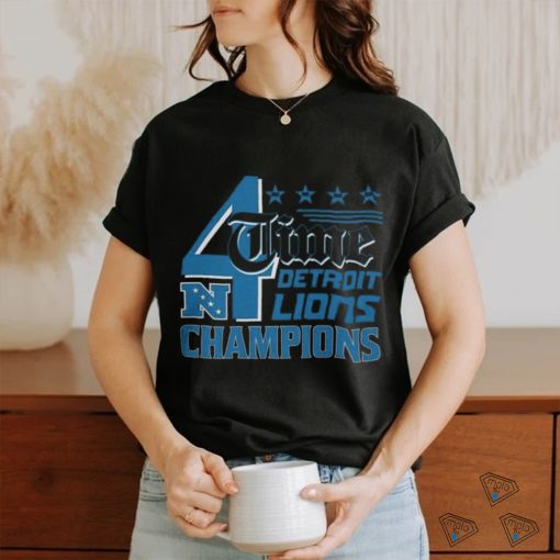 Lions 4 Time NFC North Division Champions Shirt