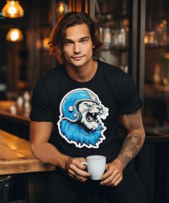 Lions Football Wearing Helmet Detroit Logo 2024 shirt