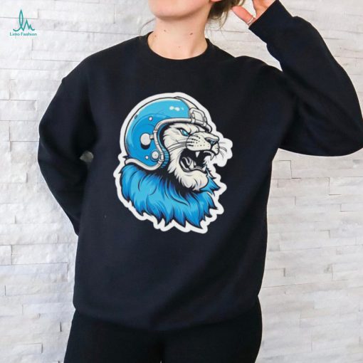 Lions Football Wearing Helmet Detroit Logo 2024 shirt