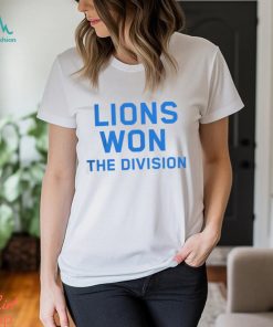 Lions Won The Division Gray Tee Detroit Lions Shirt