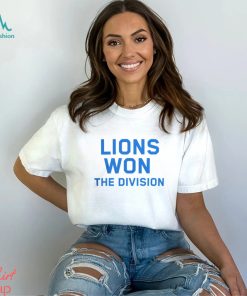 Lions Won The Division Gray Tee Detroit Lions Shirt