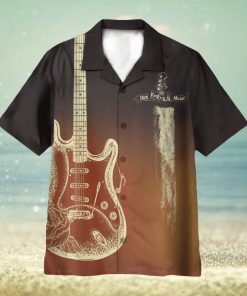 Live Rock And Roll Music Guitar Rock 3D Hawaiian Shirt Summer Vaction Gift