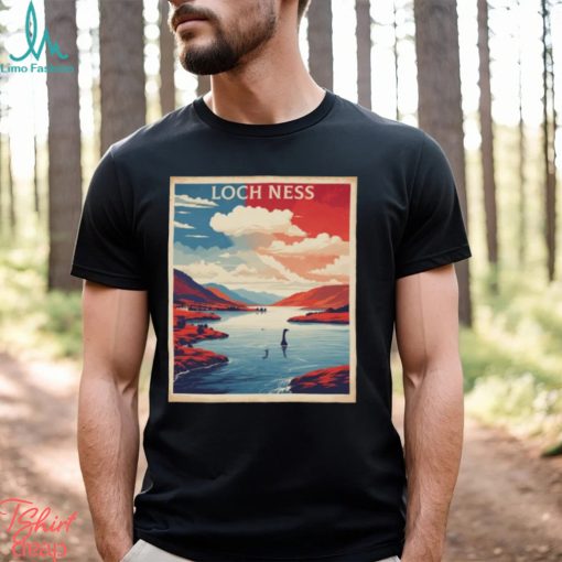 Loch Ness United Kingdom England Vintage Poster Tourism T shirt