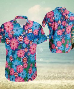 Logo Chicago Cubs Beach Hawaiian Shirt Style Flower For Men And Women