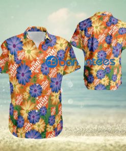 Logo Home Depot Beach Hawaiian Shirt