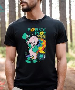 Looney tunes mad engine youth porky pig st. paddy’s day graphic 2024 shirt