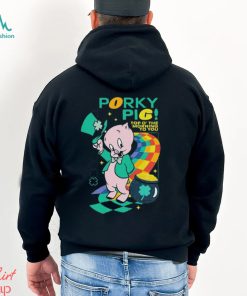 Looney tunes mad engine youth porky pig st. paddy’s day graphic 2024 shirt