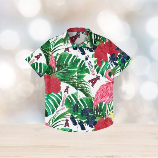 Los Angeles Angels Flamingo Hawaiian Shirt