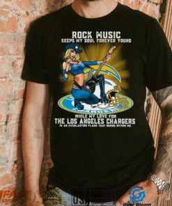 Los Angeles Chargers rock music keep my soul forever young shirt