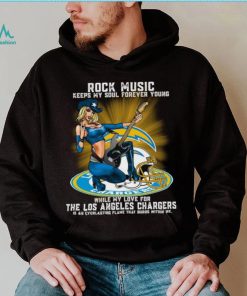 Los Angeles Chargers rock music keep my soul forever young shirt