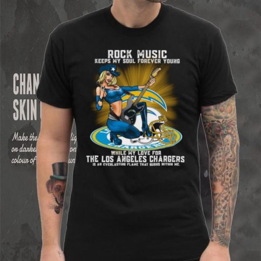 Los Angeles Chargers rock music keep my soul forever young shirt