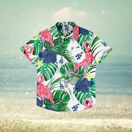 Los Angeles Dodgers Flamingo Hawaiian Shirt