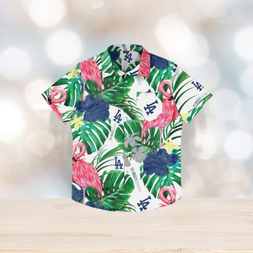 Los Angeles Dodgers Flamingo Hawaiian Shirt