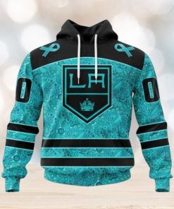 Los Angeles Kings Hoodie Special Design Fight Ovarian Cancer Hoodie