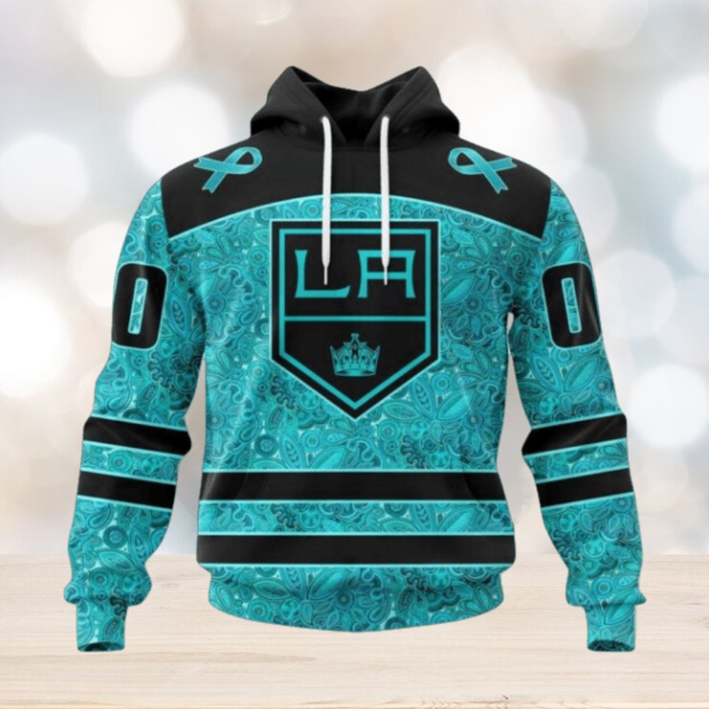 Los Angeles Kings Hoodie Special Design Fight Ovarian Cancer Hoodie Los Angeles Kings Hoodie Special Design Fight Ovarian Cancer Hoodie