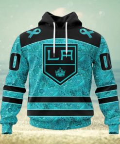 Los Angeles Kings Hoodie Special Design Fight Ovarian Cancer Hoodie