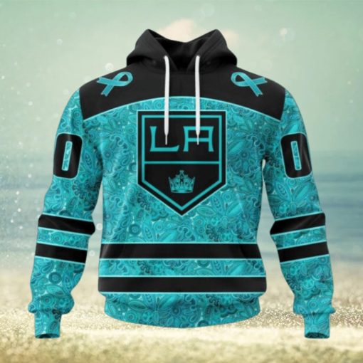 Los Angeles Kings Hoodie Special Design Fight Ovarian Cancer Hoodie