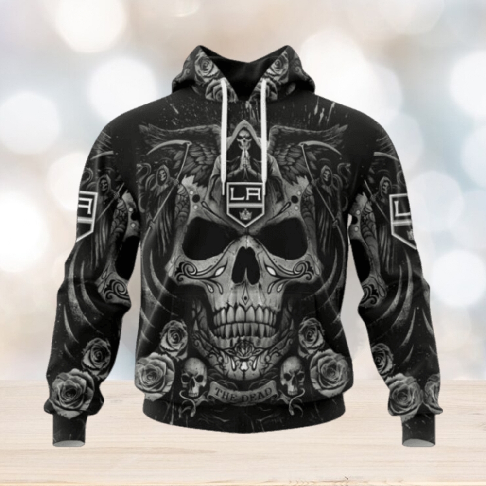 Los Angeles Kings Hoodie Special Design With Skull Art Hoodie Los Angeles Kings Hoodie Special Design With Skull Art Hoodie