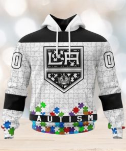 Los Angeles Kings Hoodie Specialized Unisex Kits Hockey Fights Against Autism Hoodie