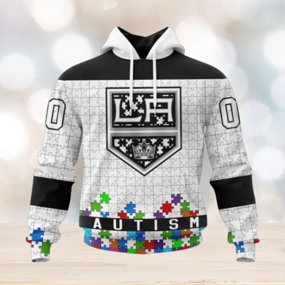 Los Angeles Kings Hoodie Specialized Unisex Kits Hockey Fights Against Autism Hoodie Los Angeles Kings Hoodie Specialized Unisex Kits Hockey Fights Against Autism Hoodie