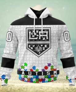 Los Angeles Kings Hoodie Specialized Unisex Kits Hockey Fights Against Autism Hoodie