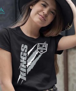 Los Angeles Kings Starter Black Color Scratch T Shirt