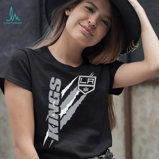 Los Angeles Kings Starter Black Color Scratch T Shirt