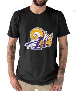Los Angeles Lakers Dodgers Kings Mash Up Logo T shirt