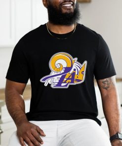 Los Angeles Lakers Dodgers Kings Mash Up Logo T shirt