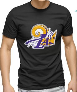 Los Angeles Lakers Dodgers Kings Mash Up Logo T shirt