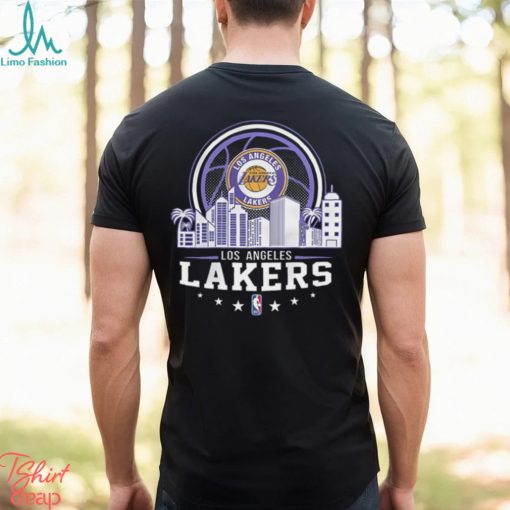 Los Angeles Lakers NBA City Skyline Shirt