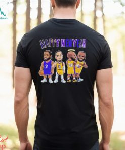 Los Angeles Lakers chibi players Happy New Year 2024 shirt