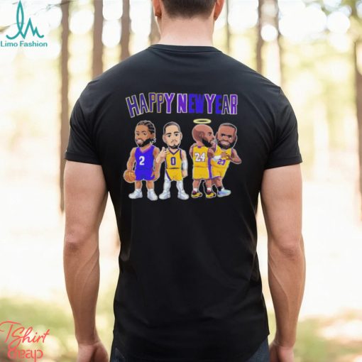 Los Angeles Lakers chibi players Happy New Year 2024 shirt