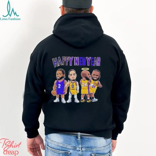 Los Angeles Lakers chibi players Happy New Year 2024 shirt