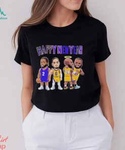 Los Angeles Lakers chibi players Happy New Year 2024 shirt