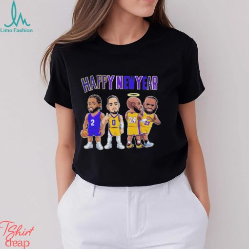 Los Angeles Lakers chibi players Happy New Year 2024 shirt