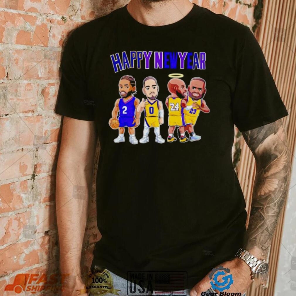 Los Angeles Lakers chibi players Happy New Year shirt Los Angeles Lakers chibi players Happy New Year shirt