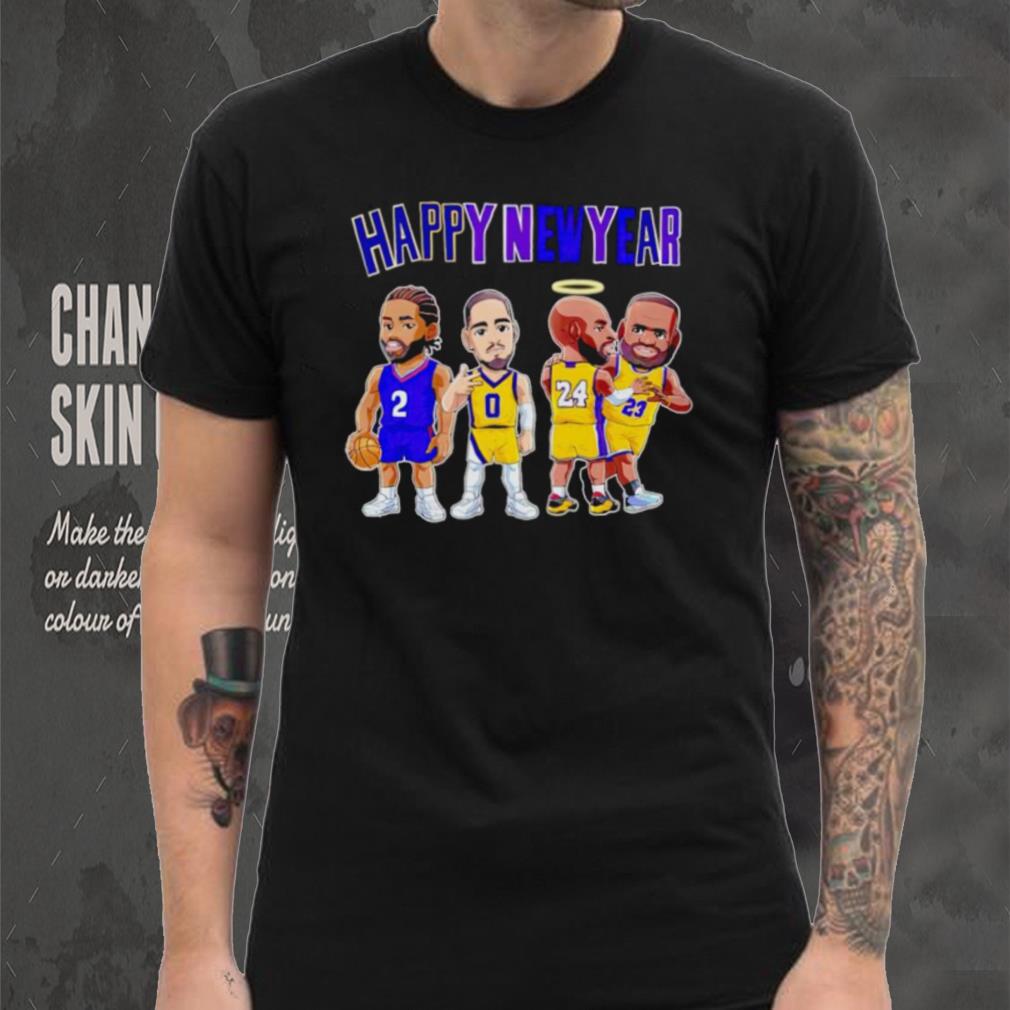 Los Angeles Lakers chibi players Happy New Year shirt Los Angeles Lakers chibi players Happy New Year shirt