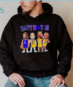 Los Angeles Lakers chibi players Happy New Year shirt