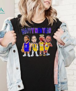 Los Angeles Lakers chibi players Happy New Year shirt