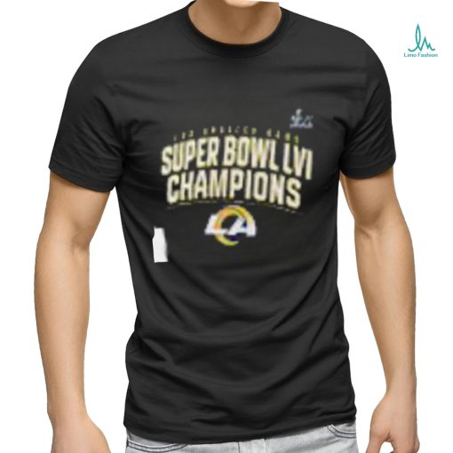 Los Angeles Rams Fanatics Branded Super Bowl LVI Champions Schedule T Shirt   Copy