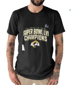 Los Angeles Rams Fanatics Branded Super Bowl LVI Champions Schedule T Shirt Copy