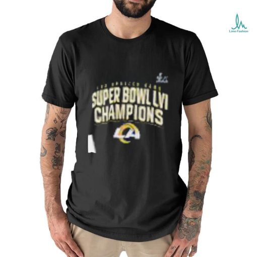 Los Angeles Rams Fanatics Branded Super Bowl LVI Champions Schedule T Shirt   Copy