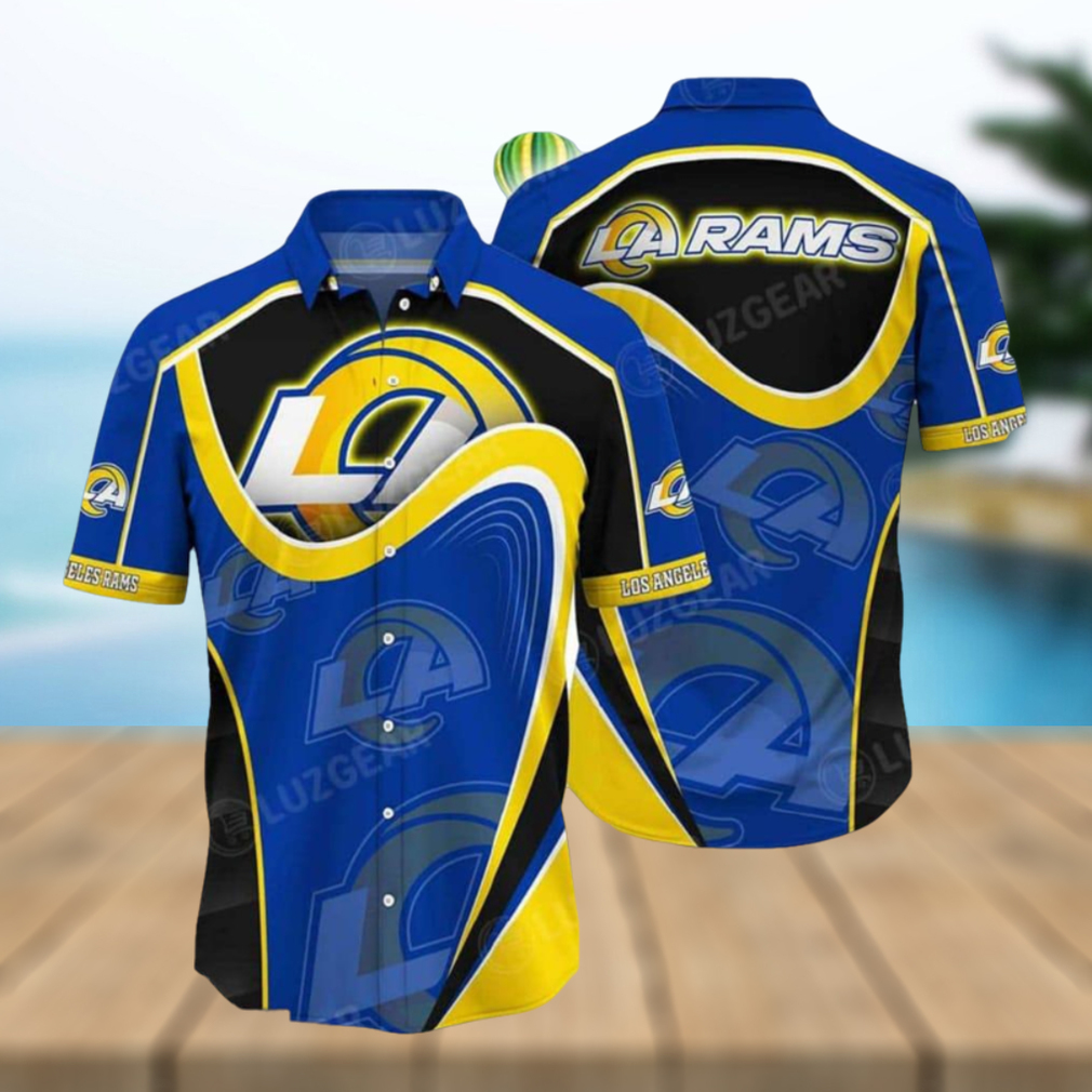 Los Angeles Rams NFL Authentic New All Over Print Hawaiian Shirt Gift For Fans Los Angeles Rams NFL Authentic New All Over Print Hawaiian Shirt Gift For Fans